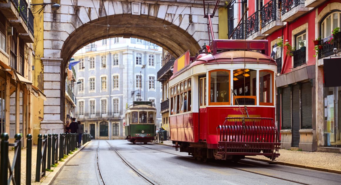 Retro tramvaj v Lisabonu, Portugalsko