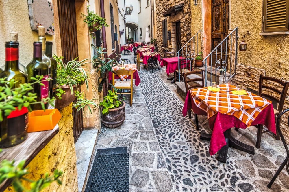 Restaurace v Castelsardu 