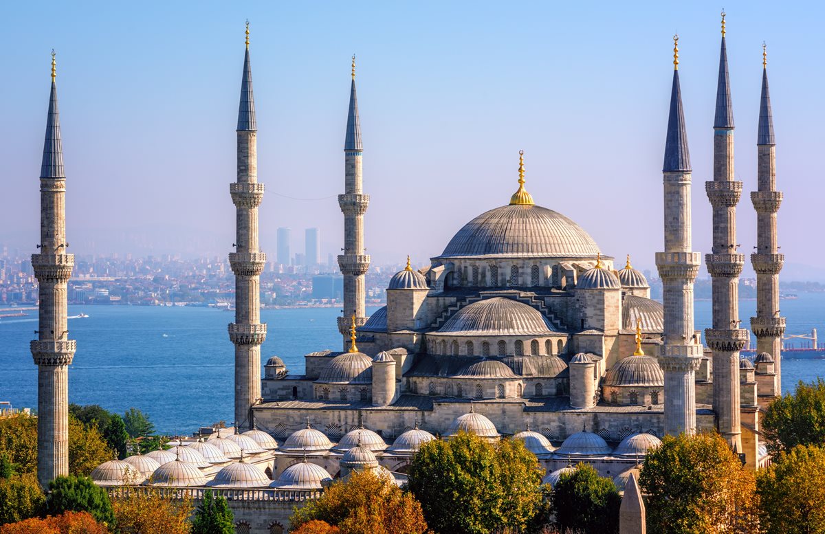 Podzim je ideální pro návštěvu památek – Modrá mešita, Istanbul