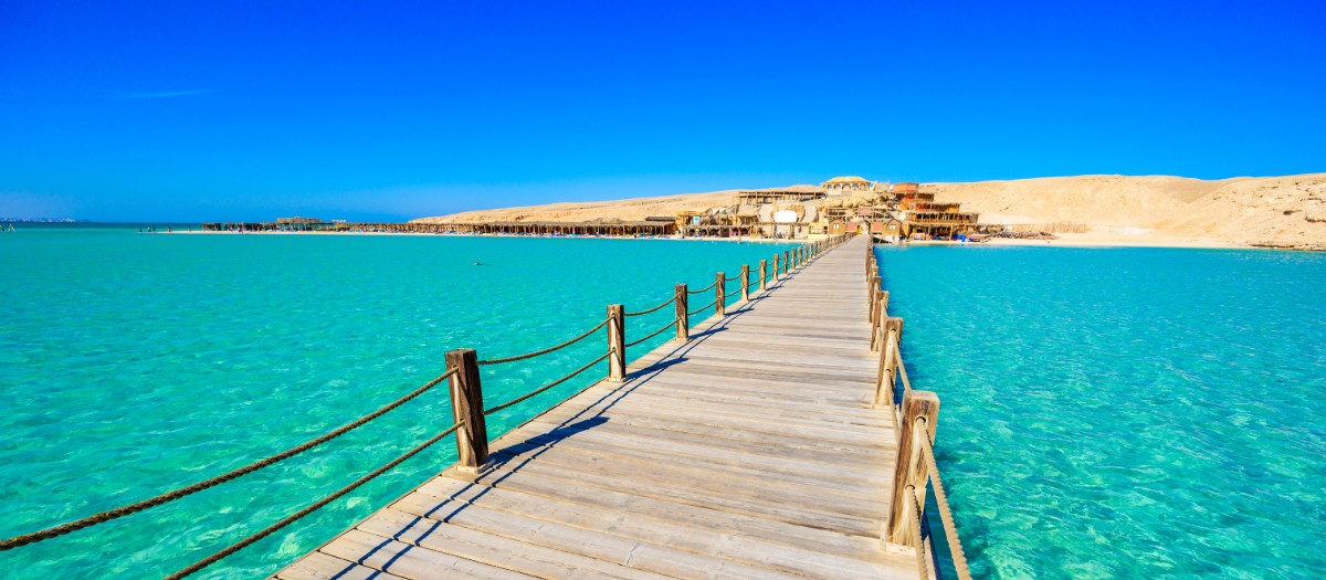 Pláž Orange Bay, ostrov Giftun, Hurghada
