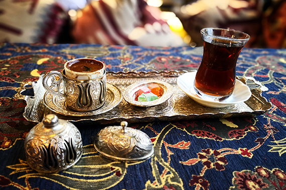 Turecká káva a čaj