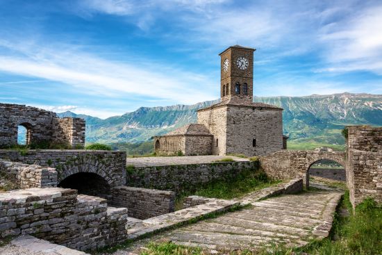 Město Gjirokaster, Albánie