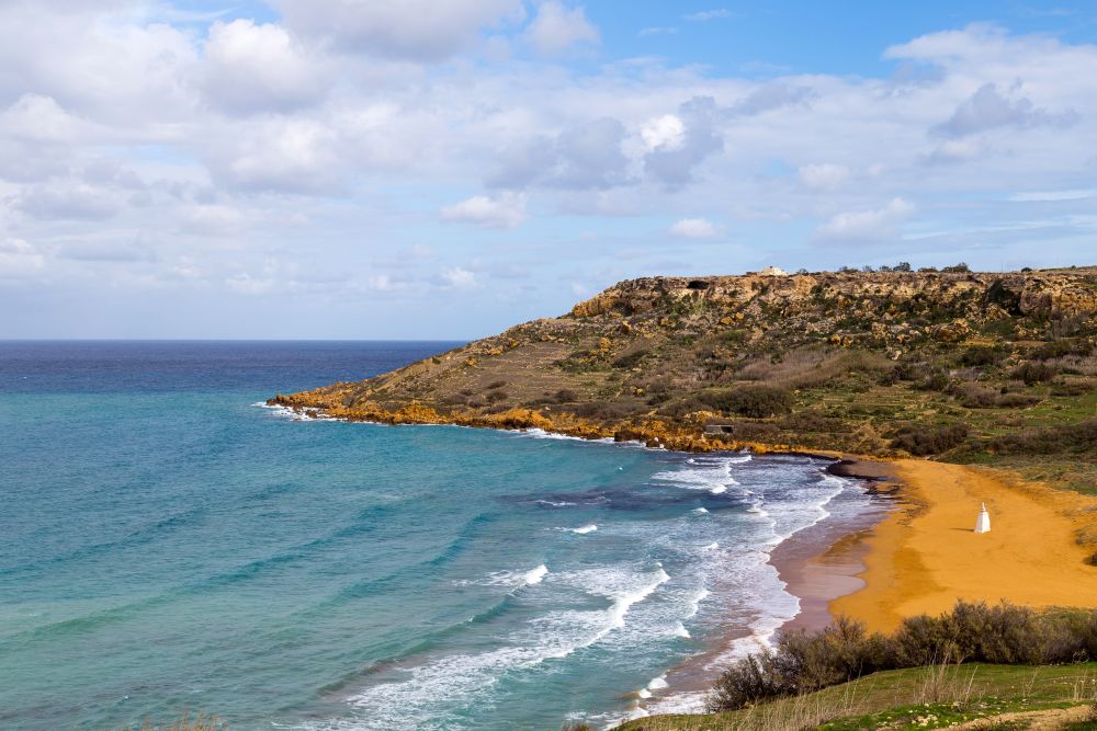 Ramla Bay, ostrov Gozo