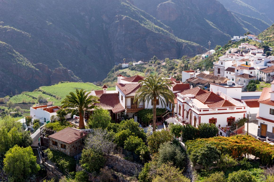 Vesnice Tejeda, Gran Canaria, Španělsko