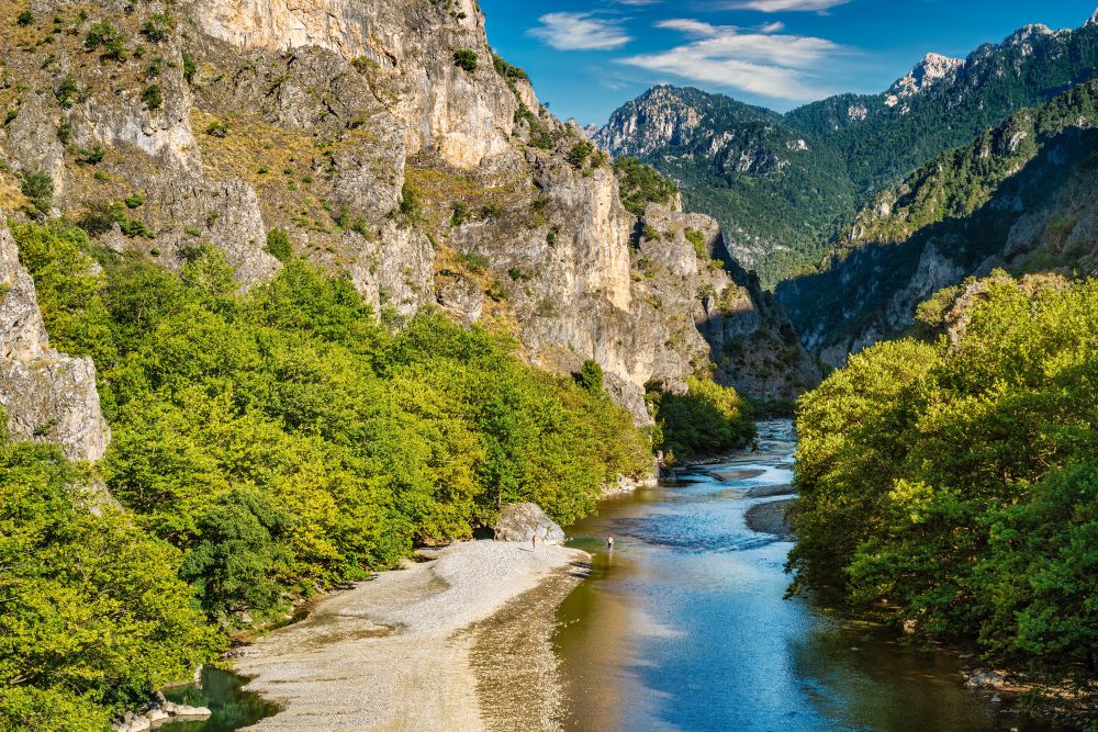 Kaňon Vikos na řece Voidomatis