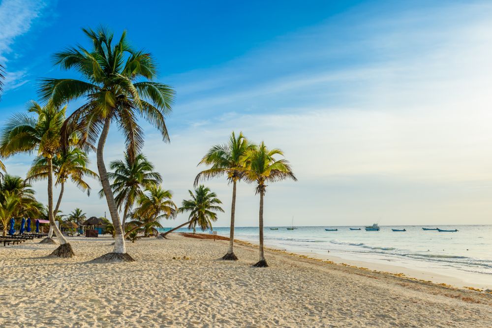 Tropická pláž, Mexiko