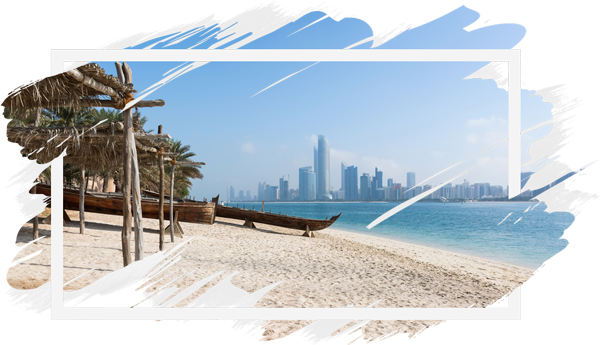 Pláž v Abú Dhabí