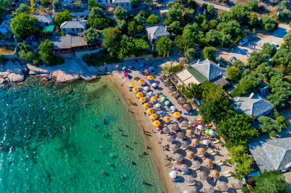 Pláž Aliki, Thassos, Řecko