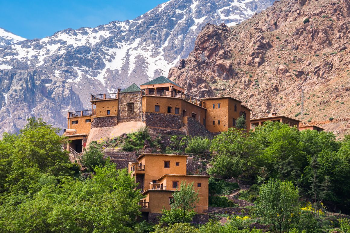 Kasbah Toubkal v pohoří Atlas