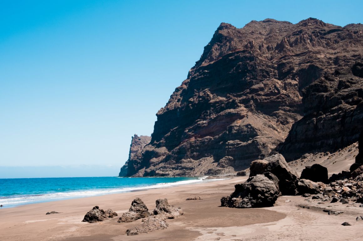 Pláž Güigüí, Gran Canaria, Španělsko