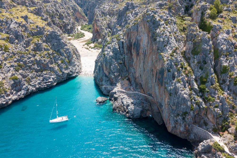 Zátoka Sa Calobra, Mallorca, Baleáry