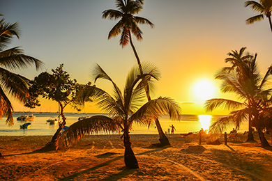 Západ slunce v Dominikáně