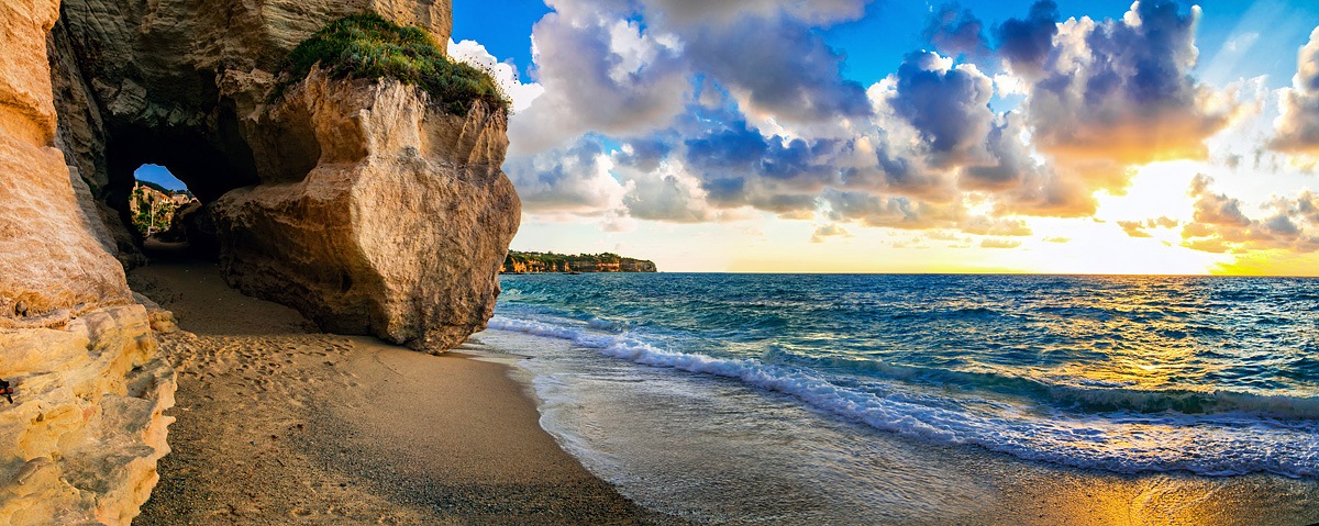 Kalábrie, pláž Tropea