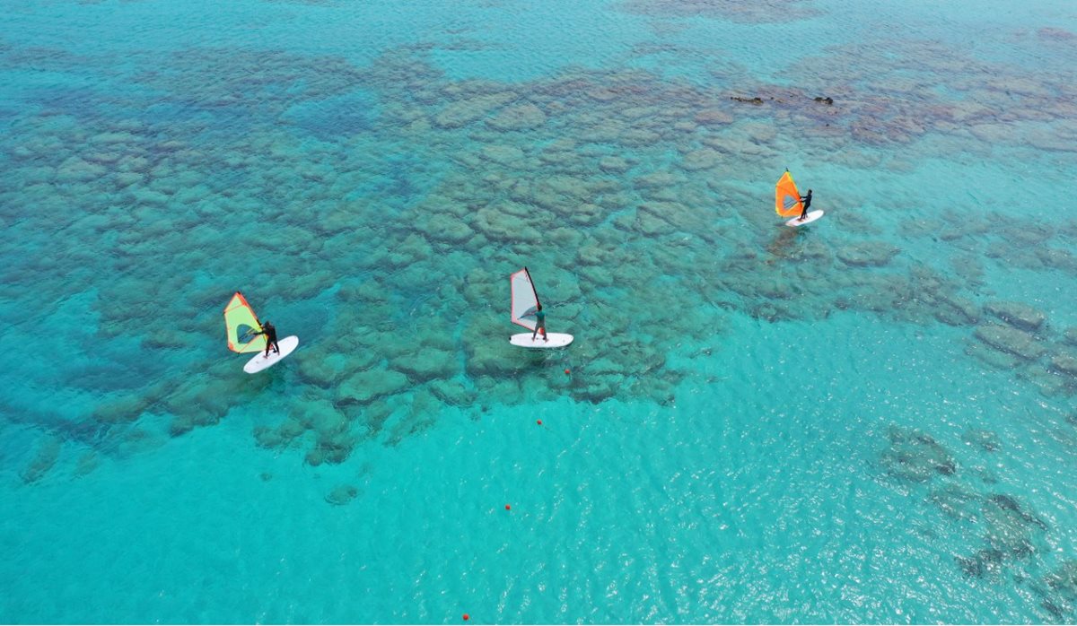 Windsurfing na Maledivách