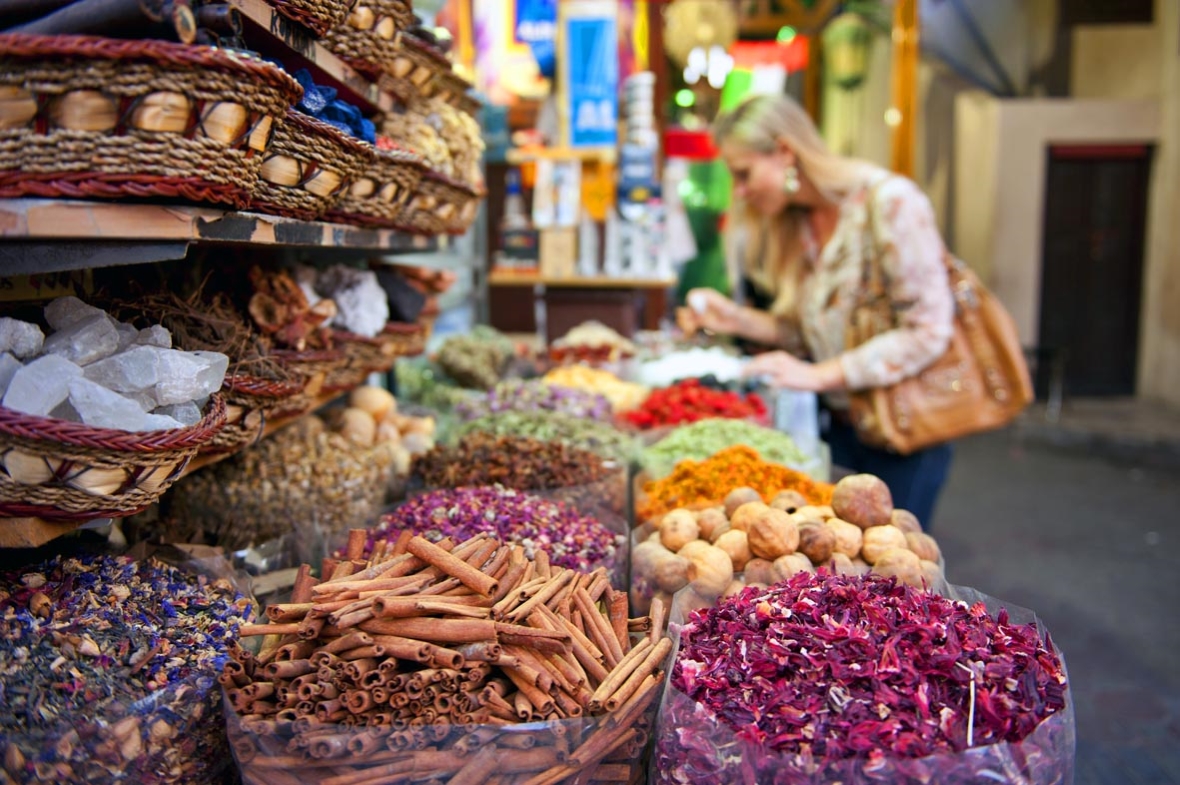 Souk s kořením, Dubaj, Arabské emiráty