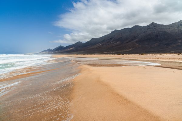 Pláž Cofete, Fuerteventura, Španělsko