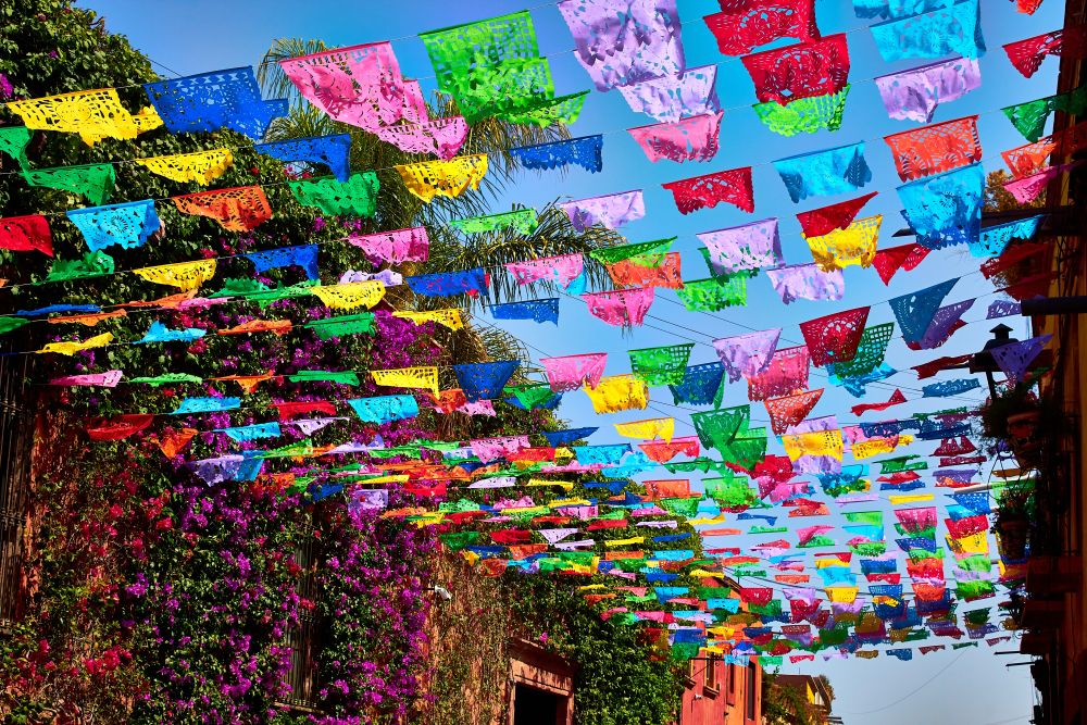 Mexická ulice, San Miguel de Allende Mexická ulice, San Miguel de Allende